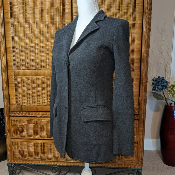 Ralph Lauren Gray Knit Jacket XSMALL - Picture 3 of 8